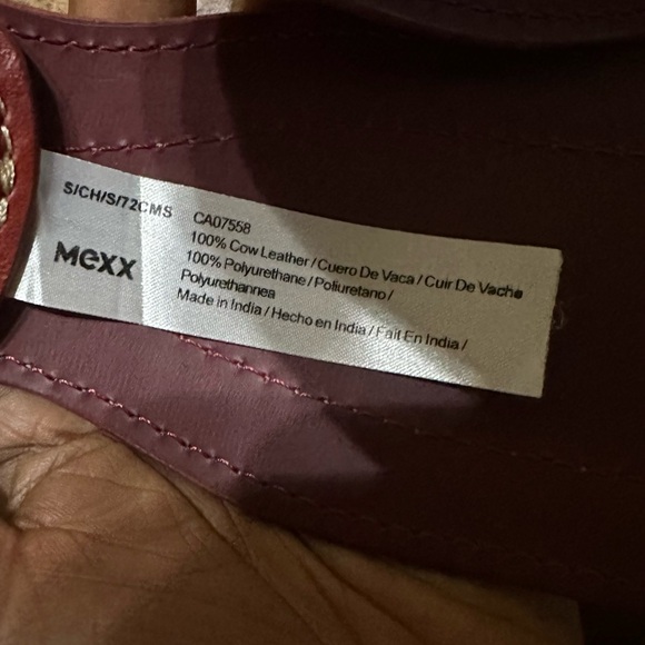 MEXX genuine leather red belt - Picture 11 of 15